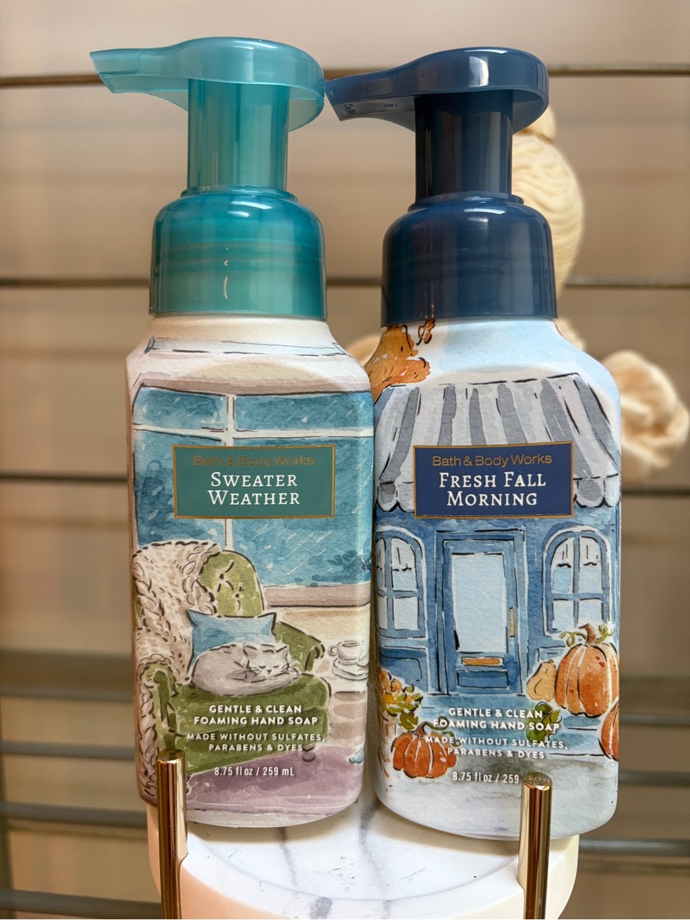Bath & Body Works Sweater Weather/Fresh Fall Morning Foaming Hand Soap NWT 2026